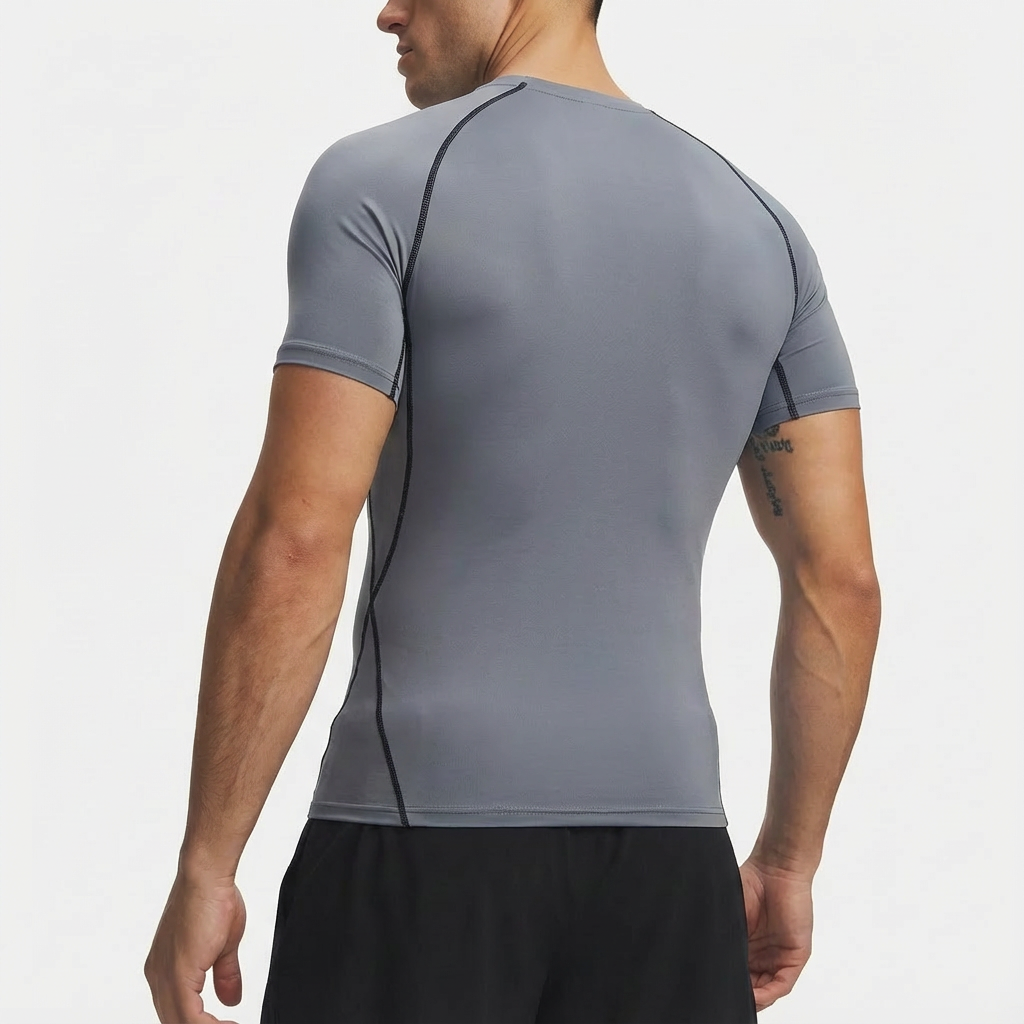 Compression Running Tee Gray