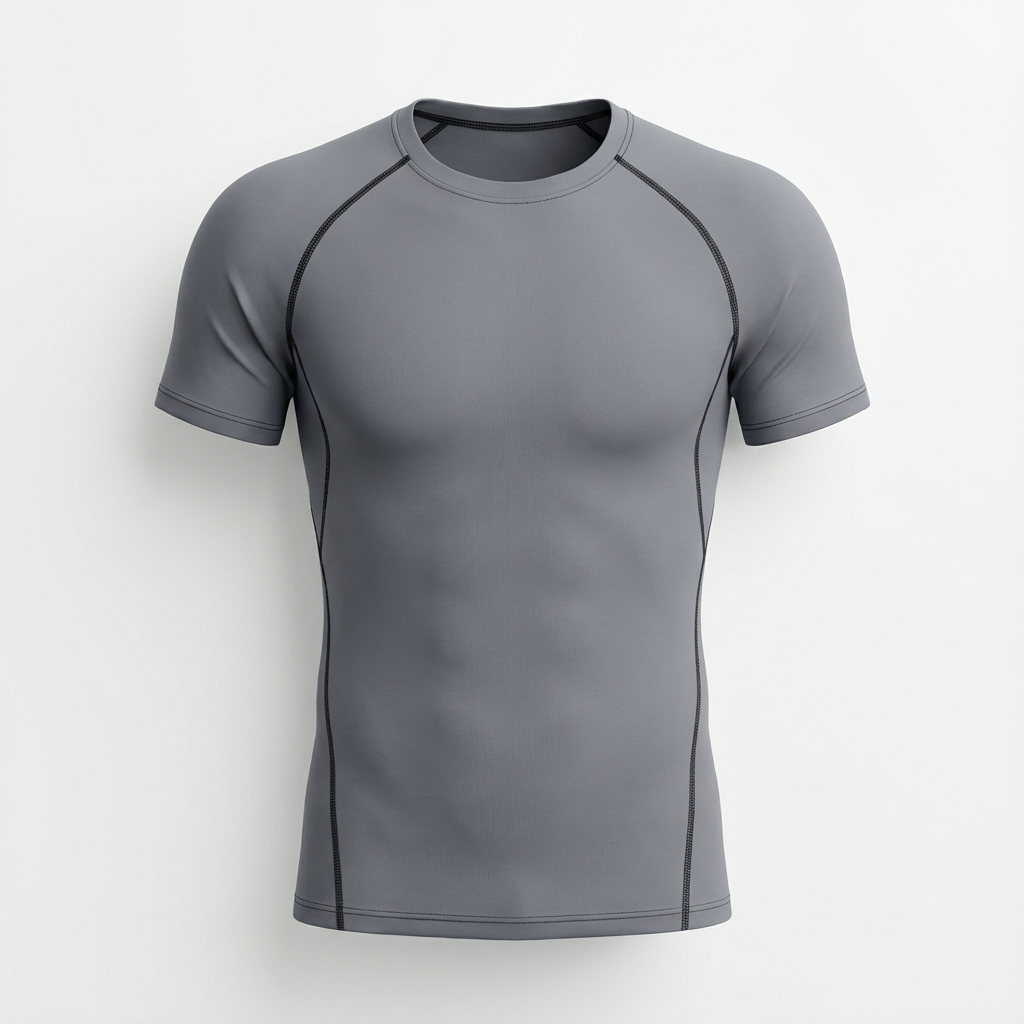 Compression Running Tee Gray