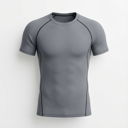 Compression Running Tee Gray