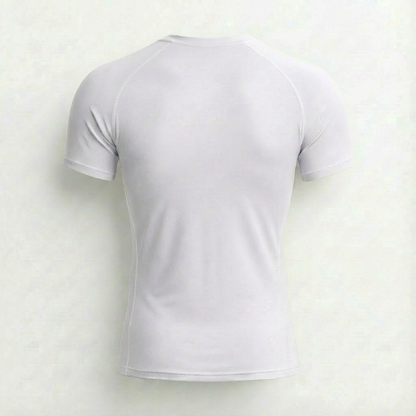 Compression Running Tee White